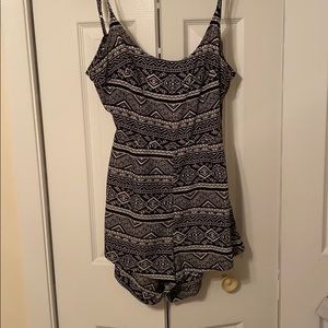 Black and white romper